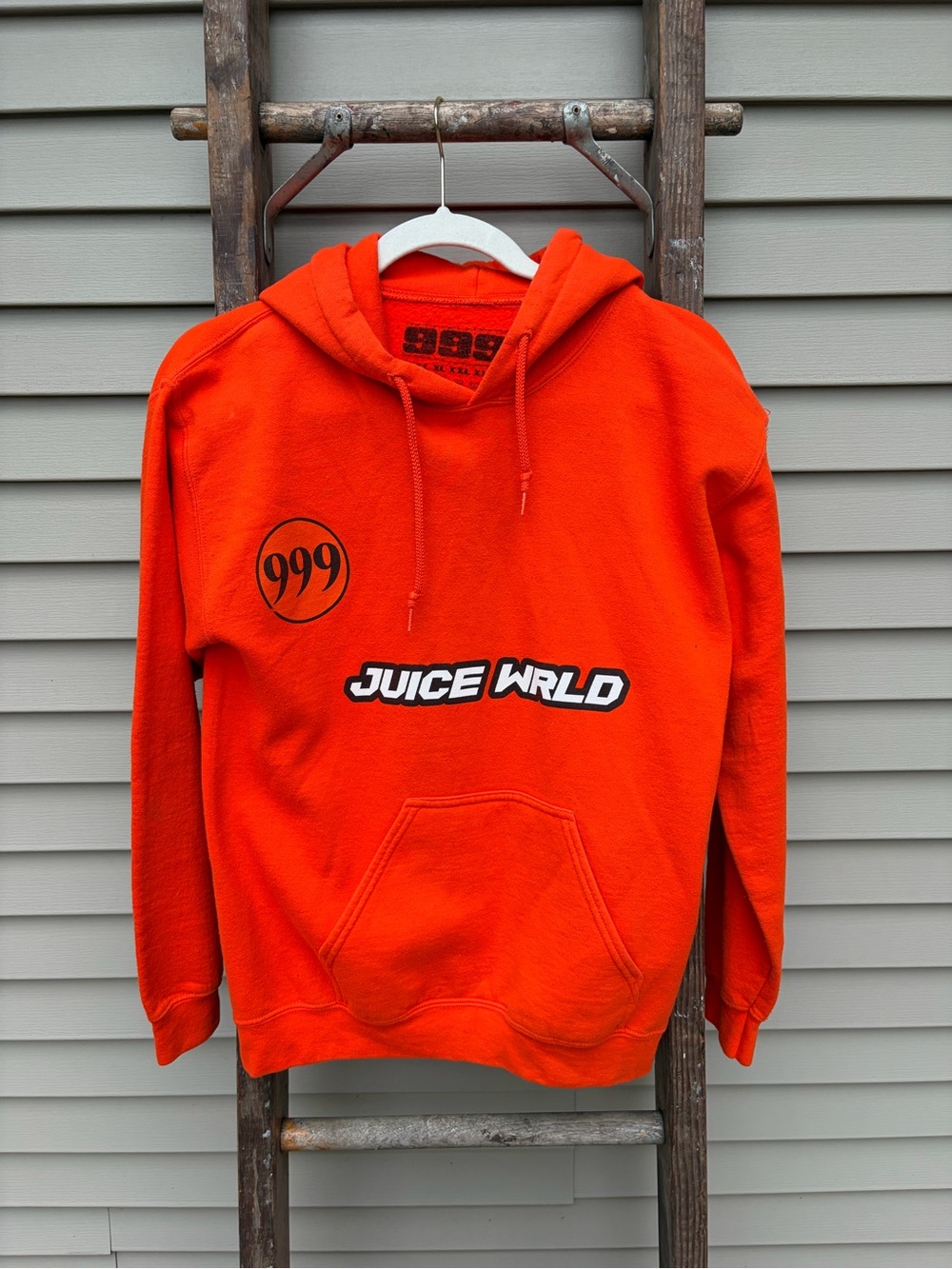 999 Juice Wrld Righteous Orange Men’s Hoodie - small